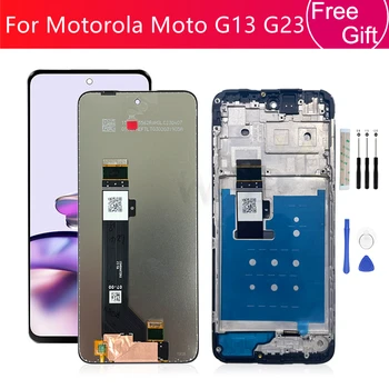 Pre Motorola Moto G13 LCD Displej Dotykový Displej Digitalizátorom. S montážou Rámu Pre Moto G23 Obrazovke Náhradné Diely