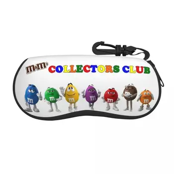 Vlastné M&M ' s a Čokoládové Cukrovinky Shell Okuliare Prípade Unisex Móda Cartoon Okuliare Prípade slnečné Okuliare Box Chránič
