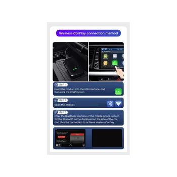 Bezdrôtové Carplay Adaptér Prenosný Auto Prepojené Navigáciu do Auta Smart Box pre Apple Wireless Carplay Dongle