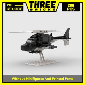 Vojenské Série YcMoc Stavebné Bloky Special Ops Vrtuľník Mini Airwolf Modelu Technológie Tehly DIY Lietadlo Hračky Pre Deti