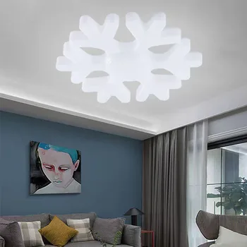 LED Domácnosť Snowflake Lietajúci Tanier Žiarovku E27 Energeticky úsporných Domov Spálňa, Sklad, Kancelárske Osvetlenie Lietajúci Tanier Lampa