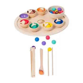 Montessori Farba Klasifikácia Vzdelávacích Hračiek, Jemnú motoriku Drevené Rainbow Hračky pre Batoľatá Deti Deti 1+ Rok Staré Dieťa
