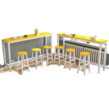 M9 bar tabuľka mlieko čajovni stôl a stoličky nastaviť kombinácie jednoduchý domov obývacia izba bar stenu balkóna vysoké nohy, úzke tabuľka