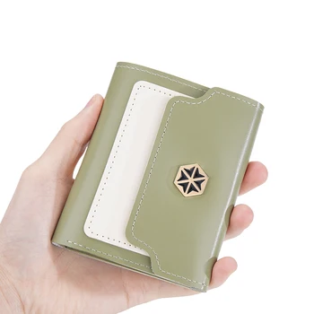 Ženy, Peňaženky, Luxusné Značky Kawaii Roztomilý Malý Zips Mince Kabelku Mini Card Držiteľ Lady Peňaženky Zelené Ružové Kožené Peňaženky pre Ženy