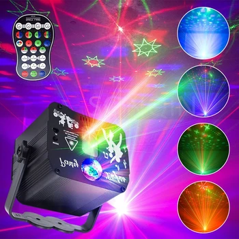 Mini LED Laser na Čítanie USB 5V Aktivované Zvukom Strobo DJ, Disco Stage Svetlo RGB Projektor Žiarovka Svetlomet,Na spoločenské Vianočné KTV Bar