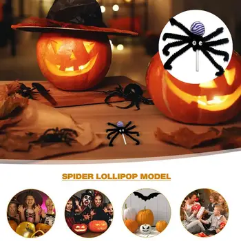 Halloween Spider Ornament Prenosné Realistické Falošné, Pavúky, Veľké Lízatko Dizajn Strašidelné Black Spider Strašidelný Dom, Cintorín, Záhrady