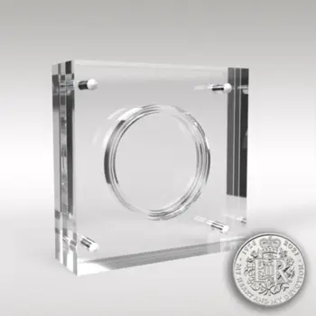 Transparentné Akrylátové Mince Displej Skladovanie Prípade Organizátor Držiteľ Anime Ochranný Kryt, Multifunkčný Kolo Zobraziť Okno Pracovnej Plochy