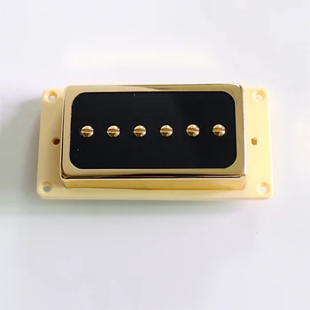 Donlis Žiadny Hluk P90 Style Single-Coil, Alnico 2/5 Magnet LP Gitarové Snímače S Zlata Humbucker Veľkosti Zahŕňa