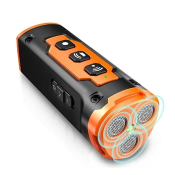 Psa Repeller Ultrazvukové Výcvik Psa Zariadenia Nabíjateľné Anti Psa Kôry Odstrašujúci Zariadenie S LED Baterka(Orange) Trvalé