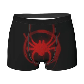 Pavúk Červený CircleSpider Spodky Homme Nohavičky pánske spodné Prádlo Tlač Šortky Boxer