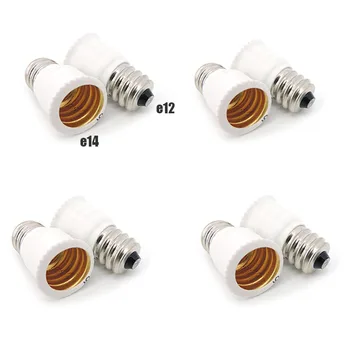 20pcs E12 Na E14 na E12) Pätica LED Svetlo Lampy je Adaptér Žiarovka základňu Držiaka Zásuvky Meniča výkon Držiteľ Prevodníky Montáž Konvertor