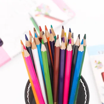 24 Farby Drevené Viesť Ceruzky Farebné Ceruzky Umenie Sady Ceruzka, Akvarel Skicovanie Kreslenie, Maľovanie, Ceruzky Nastaviť Študent Dodávky