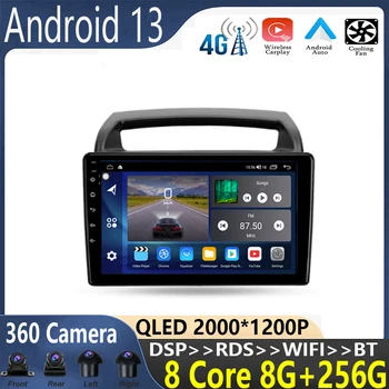9 palcový Android 13 Na Kia Carnival VQ 2006 - 2014, Auto Rádio Multimediálny Prehrávač Videa Navigáciu stereo GPS Č 2din adaptér