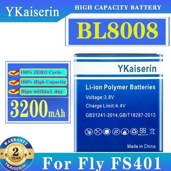 YKaiserin Zbrusu Nový 3200mAh BL8008 Náhradné Li-ion Batéria Pre LIETAŤ BL 8008 W0F96 FS401 Stratus 1 + Kódu Sledovania