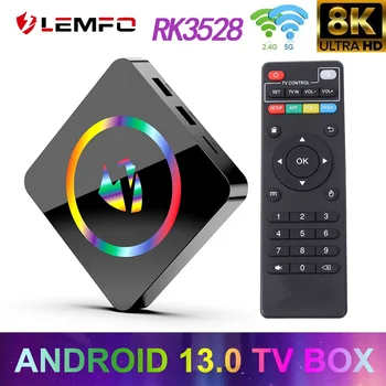 LEMFO 2023 T1 Smart TV Box 2023 Rockchip RK3528 Android 13.0 Dual Wifi, Bluetooth 4.0, Podpora 8K Vedi Media Player Set-Top-Box