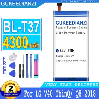 GUKEEDIANZI Batéria BL-T37 BL T37 4300mAh Pre LG V40 ThinQ Q710 Q8 2018 Verzia Q815L Big Power Telefón Bateria + Bezplatné Nástroje