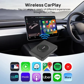 CarlinKit Mini Carplay Bezdrôtový Box WiFi Bluetooth Adaptér pre Tesla Model 3/X/Y/S Apple CarPlay Dongle OTA Upgrade