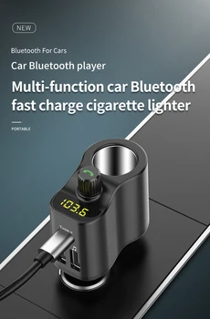 FM Modulátor Bluetooth 5.0 Handsfree autorádia Adaptér Súprava pre Audio MP3 Prehrávač S Typ-c Duálne Porty USB Nabíjačka do Auta