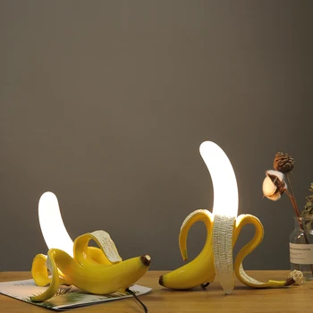 Nálada Svetlo Banán stolná Lampa Noc Kawaii Izba Dekor Taliansko Dekorácie pre Spálne Cartoon Led Tvorivosti Húb