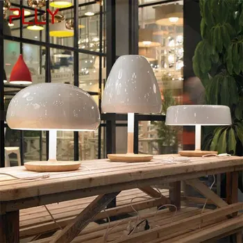PLLY Tvorivé Stolové Lampy, Moderné Biele LED Húb, písací Stôl Svetlo pre Domáce Dekorácie Posteli