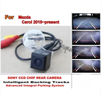 Pre Mazda Carol MK6 2010~súčasnosti Smart Skladby Čip Kamery HD / CCD Inteligentné Dynamické Parkovanie Auta parkovacia Kamera
