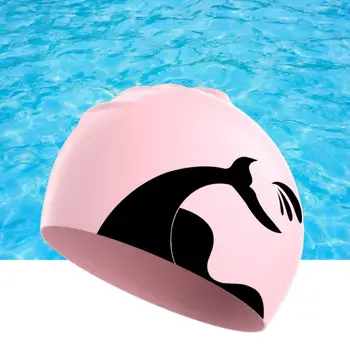 Užitočné Plávanie Klobúk Pohodlné Dotyk Pocit Ochranu Sluchu Ľahký Silikónová Textúra Plávať Bazén Klobúk