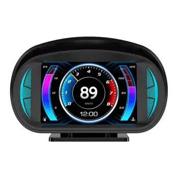 Auto HUD Hlavu hore Zobrazenie prekročenia rýchlosti Napätie Chybná Alarmy Napätie Rýchlosť Jazdy OBD+GPS Rozchod Okolitého Svetla Inclinometer