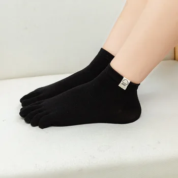 Ponožky pre Ženy Päť Prstov Ponožky Žena Ponožka Farbou 5 Prst Ponožky, Papuče Dievčatá Lady Harajuku Potu-absorpciu Bavlnené Ponožky