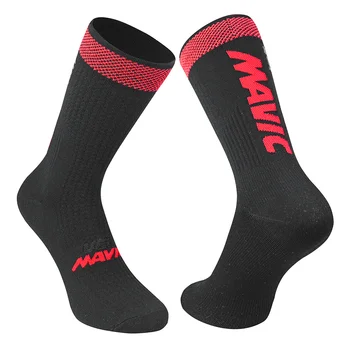 Kvalitné Odborné Vysoké Ponožky MTB Cyklistické Muži Ženy Ponožky Športové Cestné Cyklistické Ponožky Kolená Vysoké Bežecké Ponožky