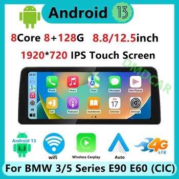 Výrobnú Cenu Android 13 Auto Bluetooth Carplay Pre BMW Radu 3 E90 E91 Série 5 E60 E61 Video Prehrávač Monitor Strednej Multimediálne
