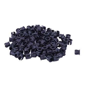 100 Kusov Čierneho Plastu 5mm LED Držiteľ Klip Panel Displeja Mount Prípadoch
