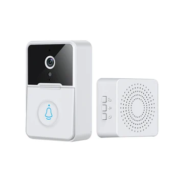 WiFi Video Zvonček Smart Home Bezdrôtové Zabezpečenie Ochrany Fotoaparátu Zvonil Zvonček Intercom Nočné Videnie Nabíjateľná Kement APP