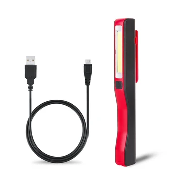 Mini USB Nabíjateľná LED Baterka COB LED Pracovné Lampy, potreby na Kempovanie Pochodeň Kontrolné Svetlo Lampy magnet rucneho Postavený v Batéria