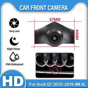 140 ° AHD 1080P čelný Pohľad Kamera Pre Audi Q7 2012~2014 2015 2016 2017 2018 2019 4M 4L HD CCD Auto Audi Prednej maske Fotoaparát