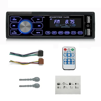 Dotykový Displej Auto Stereo Rádio, AUX Vstup Bluetooth-kompatibilné Auto MP3 Prehrávač Handsfree Hovor Car Audio, LED Podsvietenie, LCD Displej