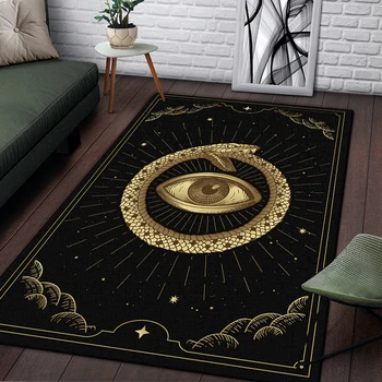 Black Tajomné koberec non slip obývacia izba koberce, Camping mat yoga mat moderne domov dekoration podlahové rohože vonkajšie koberec