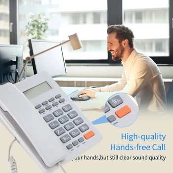 Hands-free hlasitý Odposluch Šnúrový Pozemné Telefón s LCD Displejom pre Domáce Hotel Veľkoobchod