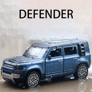 1:36 Land Rover Defender SUV Diecast Zliatiny Kovov Luxusný Model Auta Vytiahnuť Späť Auto Pre Deti Hračky S Zbierky Darček