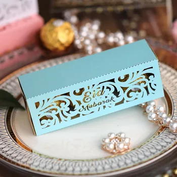 25Pcs Eid Mubarak Darčeka Tortu Biscuit Candy Box Ramadánu Dekorácie pre Domov Islamskej Moslimskej Strany Deco Ramadánu Kareem Darček 2023