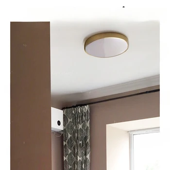 Nordic mosadz stropné svietidlo uličkou jednoduchá obývacia izba ultra-tenký LED spálňa štúdia lampa