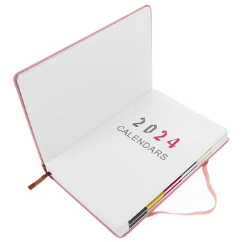 2024 Program Kniha Ročný Plánovač Notebook Denné Plánovanie Deliče Papierový Poznámkový Blok Notebooky Plán