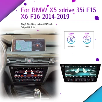 Pre BMW X5 xdrive 35i F15 X6 F16 2014-2019 Air control Displej je 10 Palcový kondicionér teplota vykurovanie ventilátor prieduch