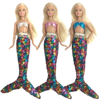 3 Podsekcie Super Lesklé Zabrániť Morská víla Plavky Barbie Bábika Príslušenstvo Hračky Pre Dievča Bábiku Darček 007ABC JJ
