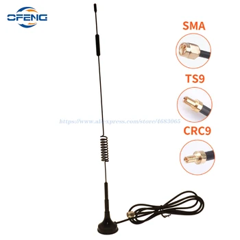 2G 3G, 4G LTE Magnetická Anténa TS9 CRC9 SMA Samec Konektor 700-2700MHz 12dBi GSM Externá Anténa, Router 1M