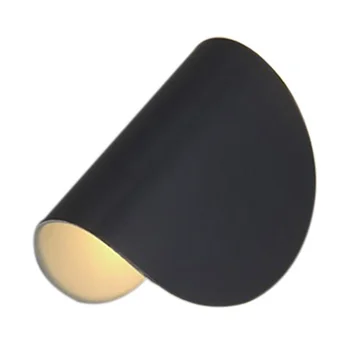 Otočná Čierna Kovaného Železa Lampou Tela Nástenné Svietidlo, Moderné a Jednoduché Nástenné Svietidlo pre Spálne (Biele Svetlo)