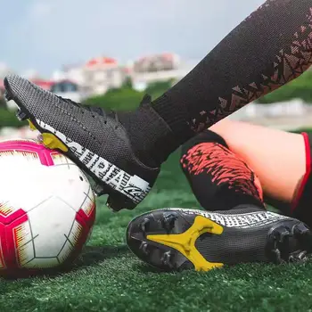 Pánske futbalové topánky, vysoké a nízke futbal, topánky, vonkajší anti-sklzu, multi farebné trávy, topánky školenia