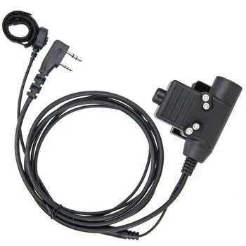 Mikrofón, PTT a U94 Vysoká Pevnosť Adaptér pre Quansheng UV-K5/UV-K58/ Pre Baofeng UV-5R pre Kenwood F Konektor