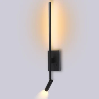 Jednoduché LED Nástenné Svietidlo Moderného Spálňa Posteli Sconce Obývacia Izba Dekor Osvetlenie Nordic Povrchovú montáž Pozadí Svietidlá