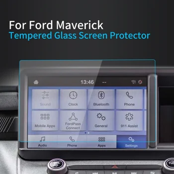 Auto Samolepky Screen Protector Pre Ford Maverick 2023 Navigátora Zobrazenie Tvrdené Sklo Ochranné FilmCar Príslušenstvo ForVehicles