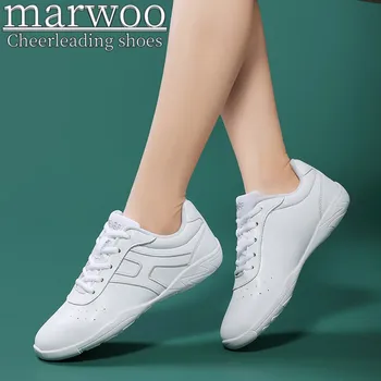 Marwoo cheerleading topánky detské tanečné topánky Konkurenčné aerobik topánky Fitness topánky dámske biele jazz športové topánky 810